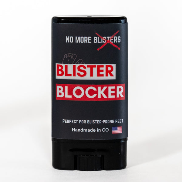 blister prevention, blister blocker, blister skincare, prevent blisters, blister prone feet, how to treat blisters, blisters for endurance sports, blister cream, blister salve