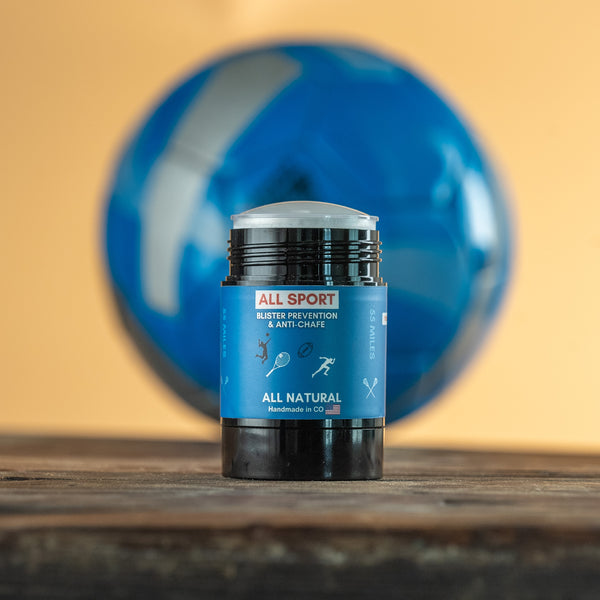 all sport blister prevention, blister repair, anti-chafe stick, anti-chafe cream, how to stop blisters and rubbing, all natural ingredients anti chafe, all sports, endurance sports, intense sports anti chafing
