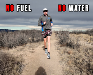 Kramer running a half marathon without food or water