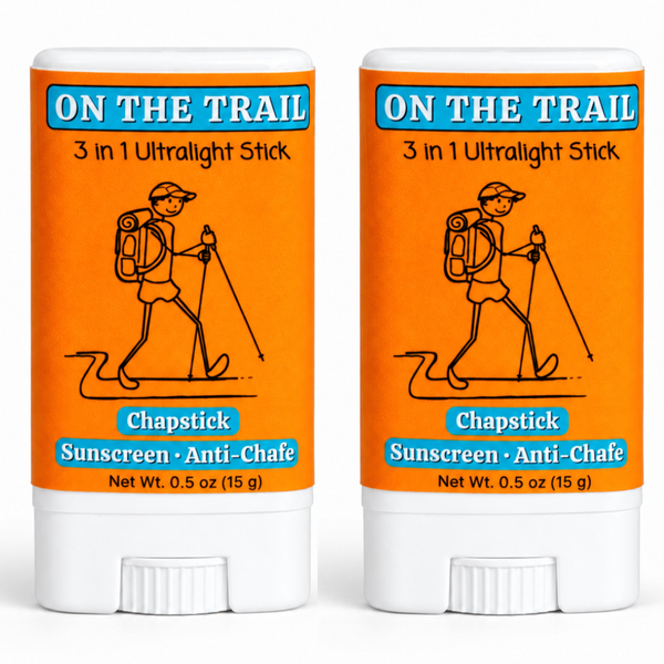 On The Trail 3 in 1 Stick · Chapstick · Sun Block · Anti Chafe